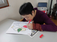 湘南希望の郷から「鬼のお面を作ろう!!」の報告です。