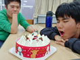 児童デイおそごうから「クリスマスケーキいただきました」の報告です。