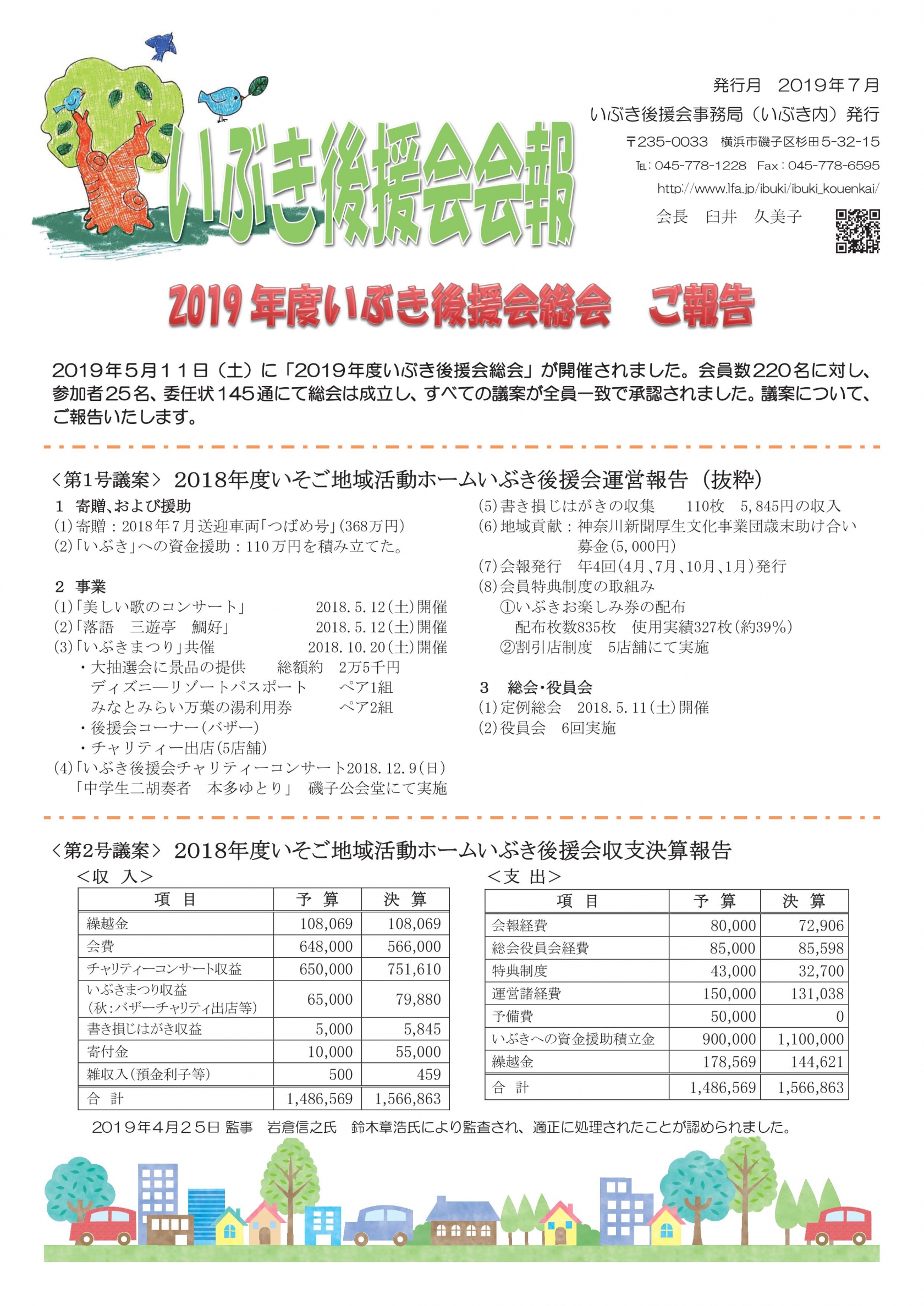 いぶき後援会会報