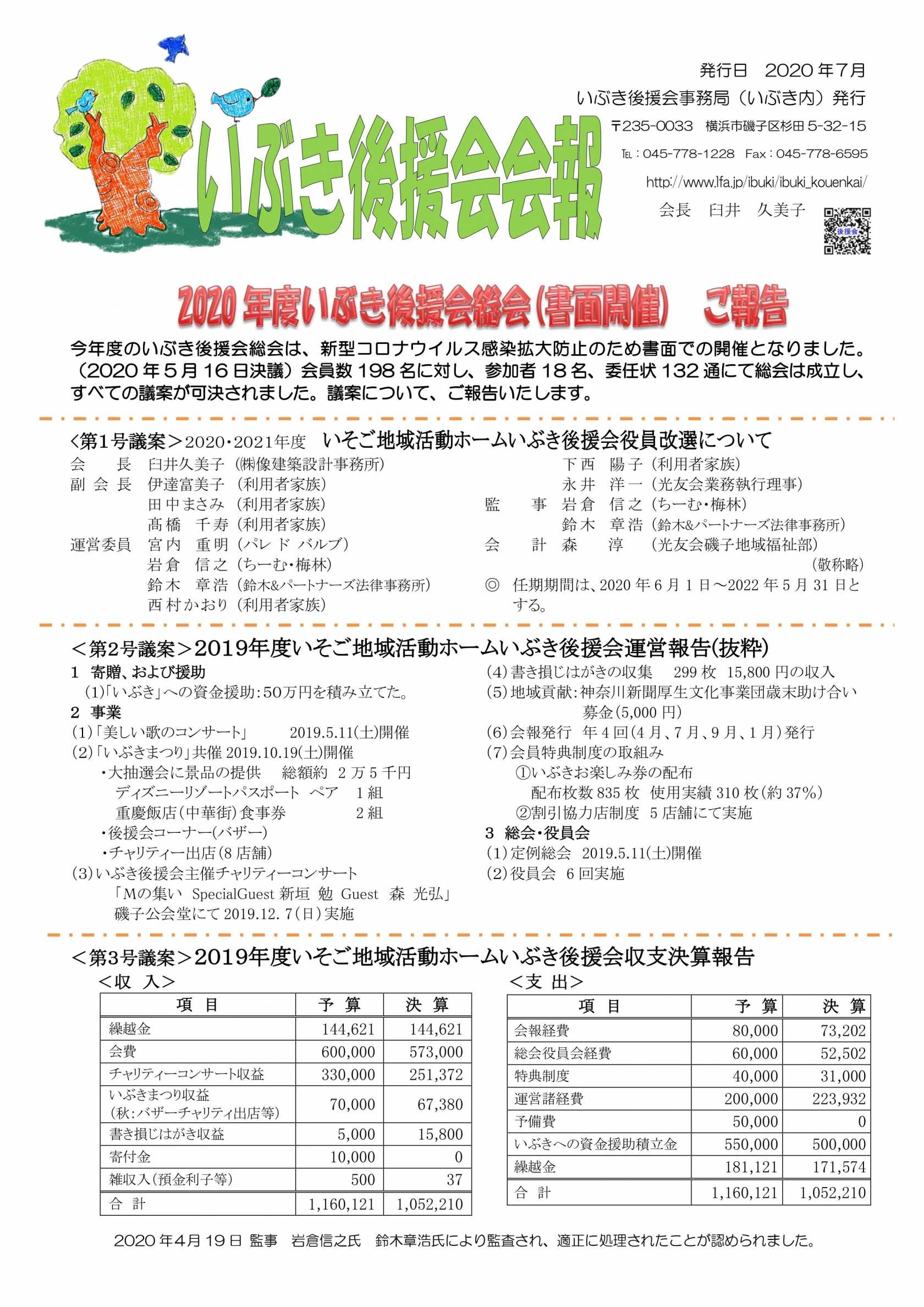 いぶき後援会会報