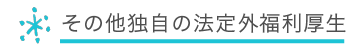 その他独自の法定外福利厚生