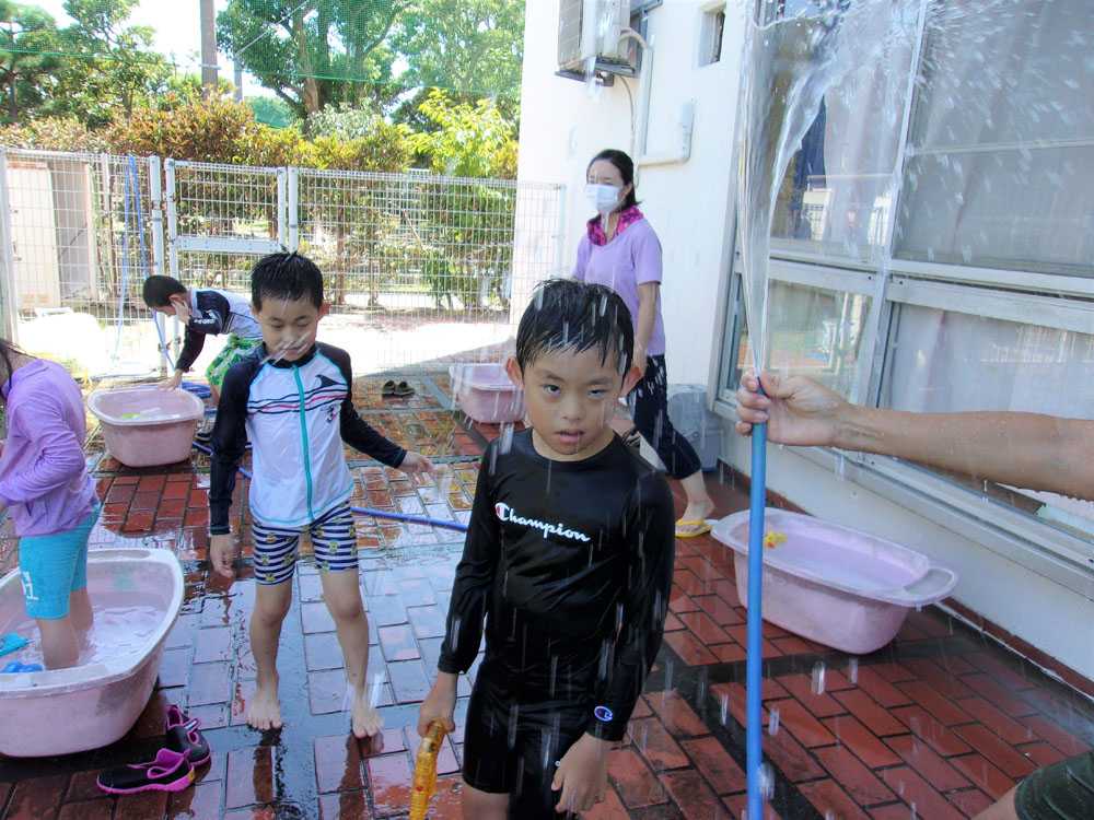 ホースの雨